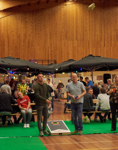 Bedrijfsfeest met cornhole in Alkmaar